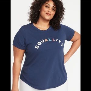 Equal Rights Navy Blue Graphic Tee